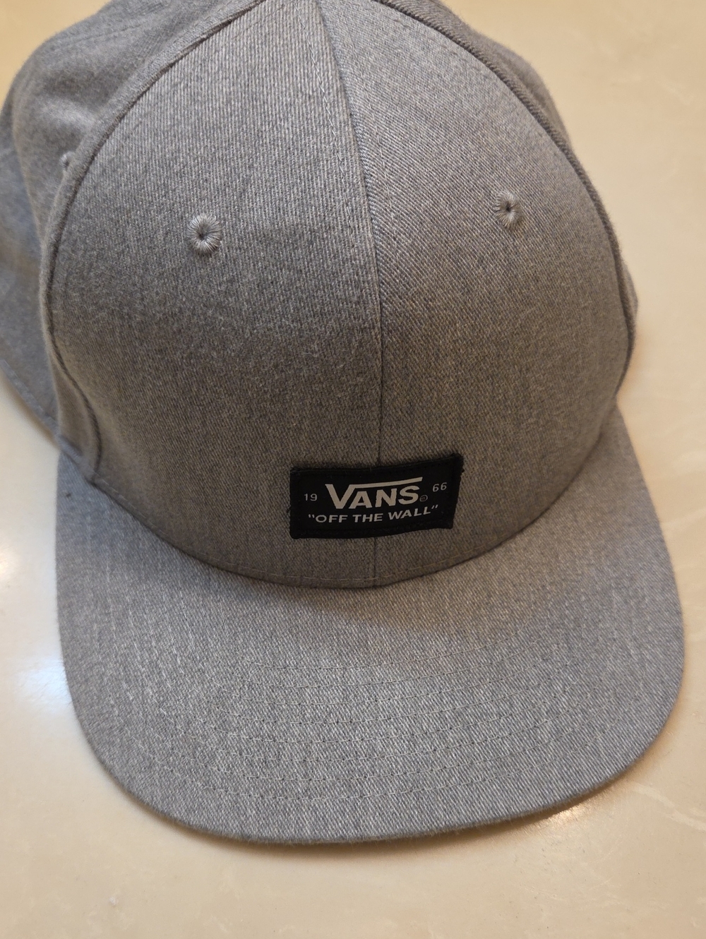 Vans Gray 'Off The Wall' Men's Snapback Hat